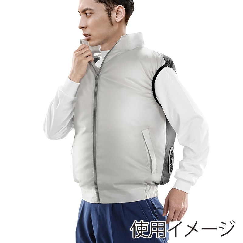 アイリスオーヤマ クールウェア ベストセット LL グレー CBS-LL1-H 1セット(ご注文単位1セット)【直送品】