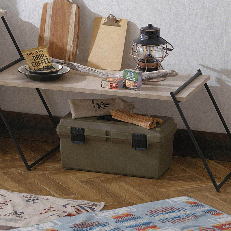 アイリスオーヤマ アウトドアボックス HARD PRO 47×24×23 カーキ OD-500 1個(ご注文単位1個)【直送品】