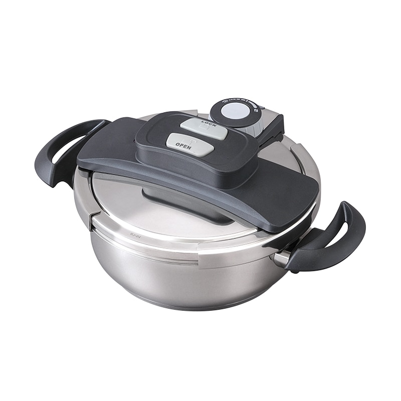 アイリスオーヤマ 両手圧力鍋 IH/ガス火対応 3L RAN-3L 1個(ご注文単位1個)【直送品】