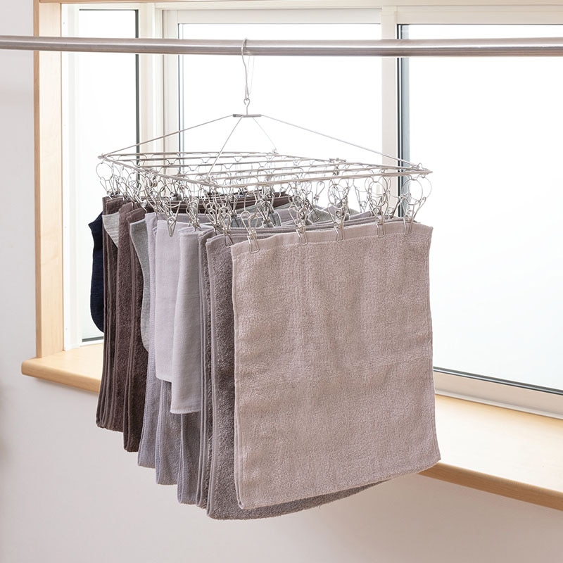 アイリスオーヤマ ステンレスピンチハンガー PIH-50SH 535818 1個（ご注文単位1個）【直送品】