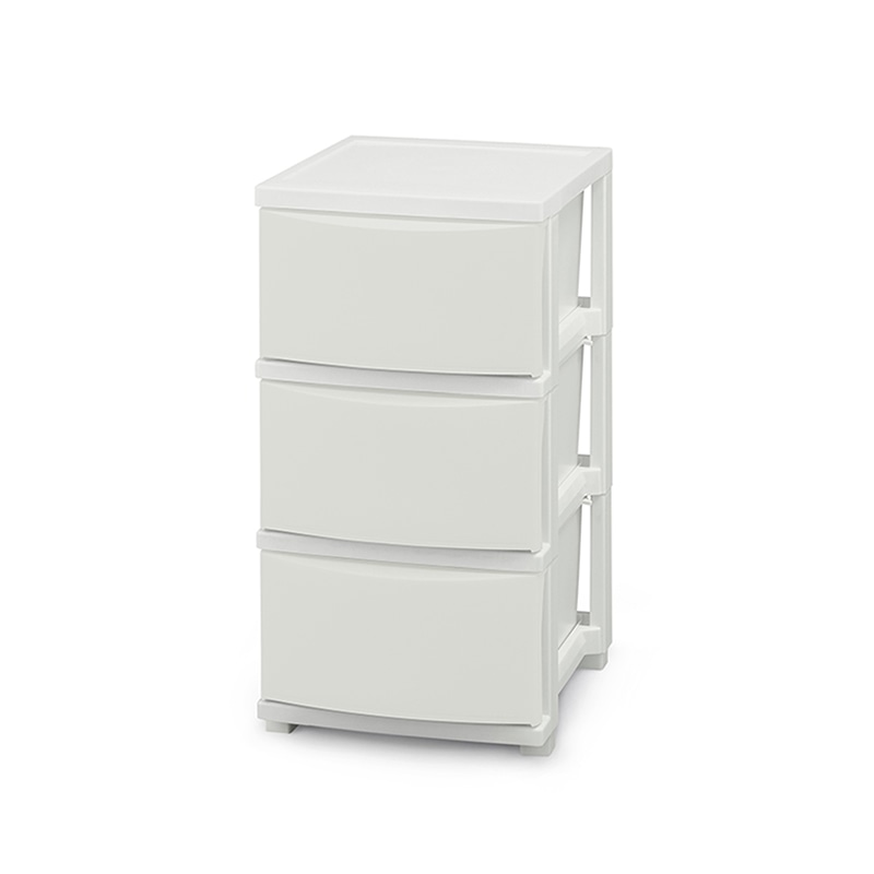アイリスオーヤマ スリムチェスト 3段 ホワイト CLN-323 1台(ご注文単位1台)【直送品】