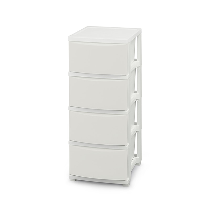 アイリスオーヤマ スリムチェスト 4段 ホワイト CLN-324 1台(ご注文単位1台)【直送品】