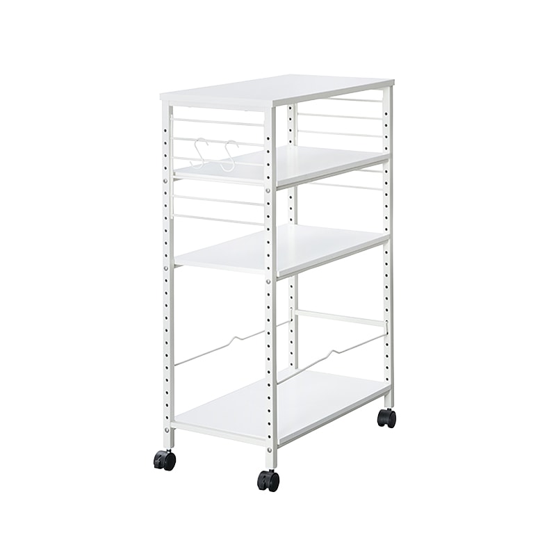 アイリスオーヤマ デスクサイドワゴン ホワイト DSW-600 1個(ご注文単位1個)【直送品】