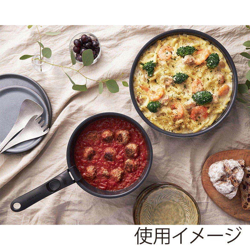 アイリスオーヤマ ダイヤモンドコートパン ディープラス 3点セット ガス火用 ロイヤルグレー DCG-S3S 1個(ご注文単位1個)【直送品】