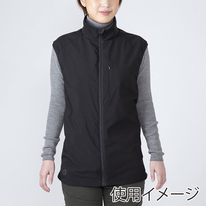 アイリスオーヤマ ヒートウェア ベスト S ブラック HW-01OD-S-B 1枚(ご注文単位1枚)【直送品】