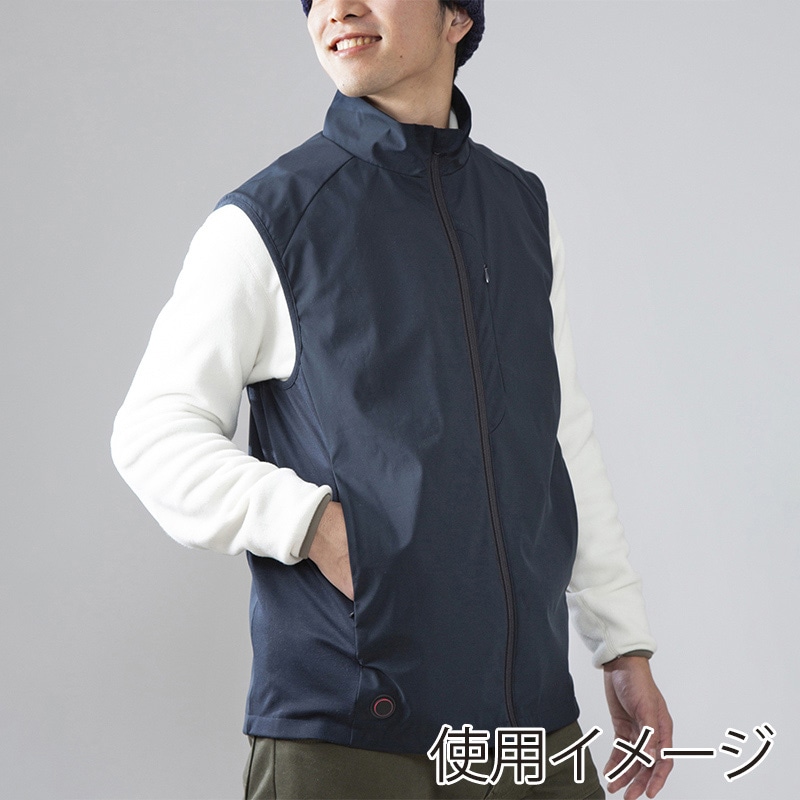 アイリスオーヤマ ヒートウェア　ベスト M　ネイビー HW-01OD-M-A 1枚（ご注文単位1枚）【直送品】