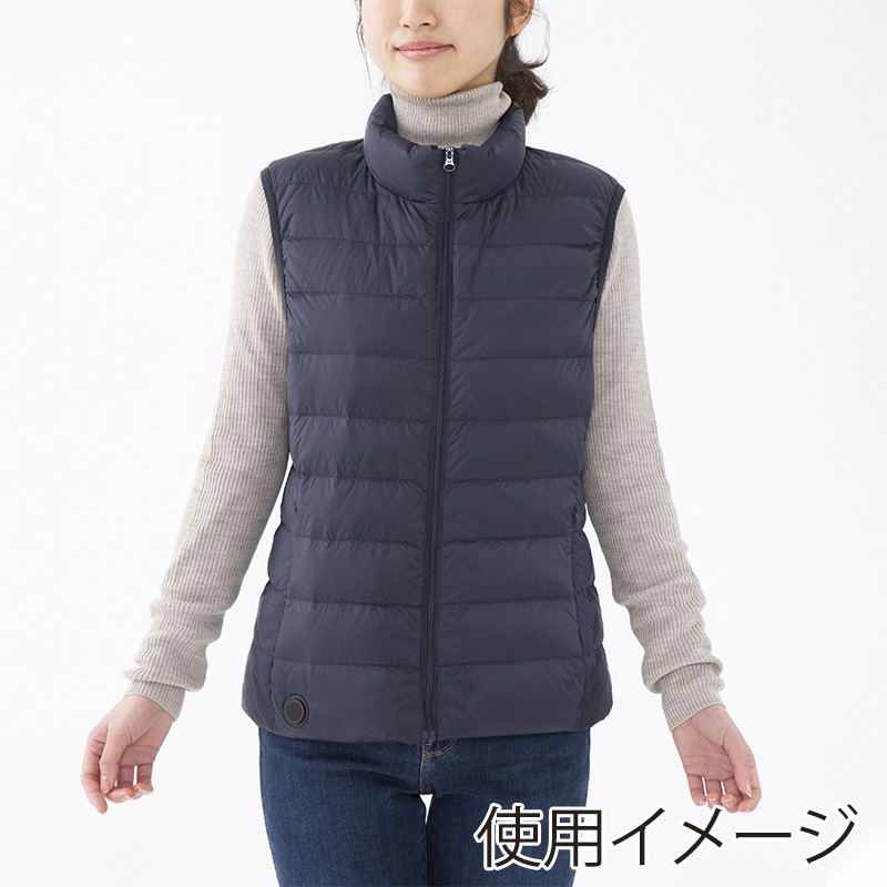 アイリスオーヤマ ヒートウェア インナーベスト ウィメンズ S ネイビー HW-01W-S-A 1枚(ご注文単位1枚)【直送品】