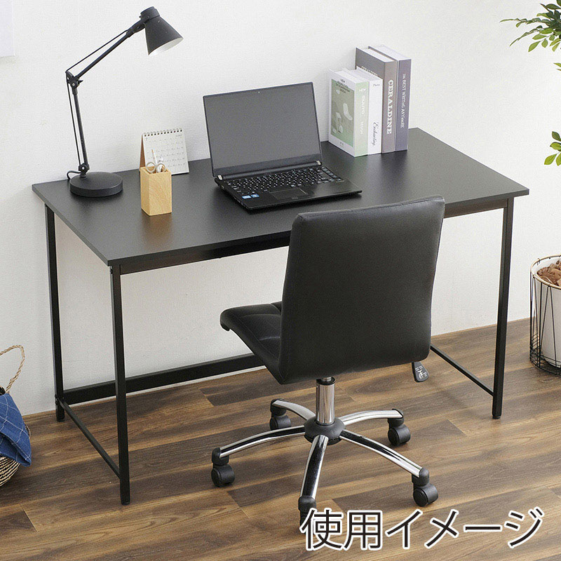 アイリスオーヤマ ベーシックデスク　1200×600 ブラック／ブラック BDK-1260 1台（ご注文単位1台）【直送品】