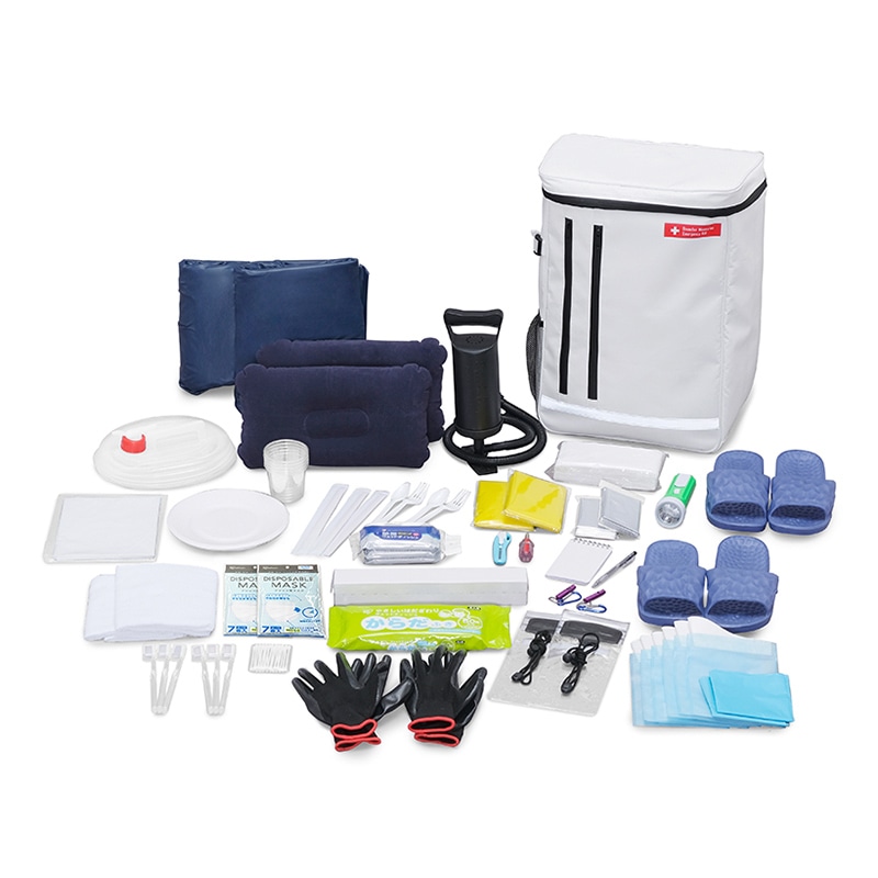 アイリスオーヤマ 防災セット 2人用 42点 298614 1セット(ご注文単位1セット)【直送品】