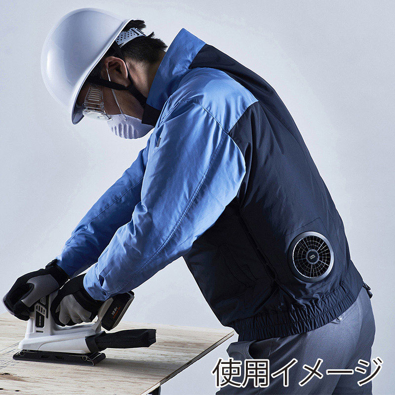 アイリスオーヤマ クールウェア WORK 長袖 L ブルー CNW-L02-A 1個(ご注文単位1個)【直送品】