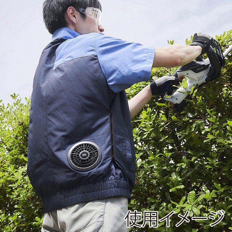 アイリスオーヤマ クールウェア WORK 半袖 L ブルー CHW-L02-A 1個(ご注文単位1個)【直送品】