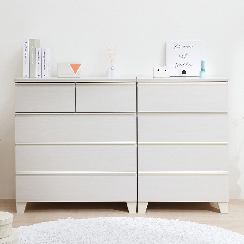 アイリスオーヤマ ウッドチェスト 脚付き 幅79cm オフホワイト WCHL-790 1台(ご注文単位1台)【直送品】