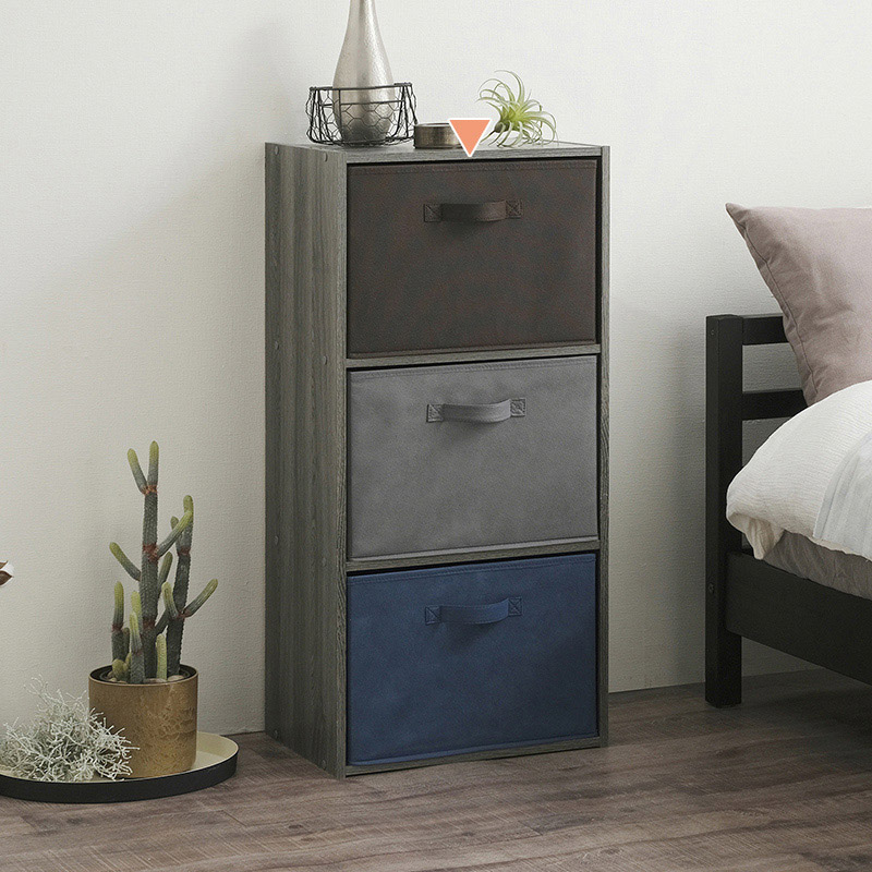 アイリスオーヤマ CBボックス用インナーボックス 縦置き用 ブラウン FIB-38R 1個(ご注文単位1個)【直送品】