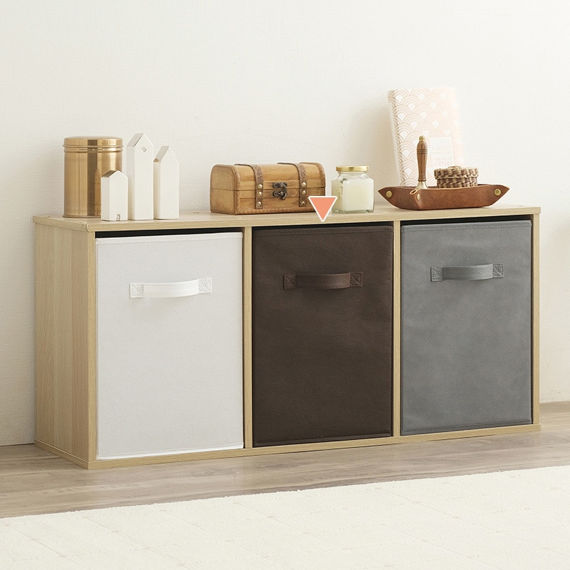 アイリスオーヤマ CBボックス用インナーボックス 横置き用 ブラウン FIB-27R 1個(ご注文単位1個)【直送品】