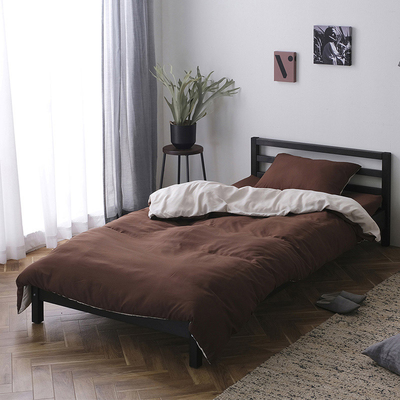 アイリスオーヤマ 低反発敷布団+マットレス付き 寝具10点セット シングル ブラウン KFS-M10ST 1セット(ご注文単位1セット)【直送品】