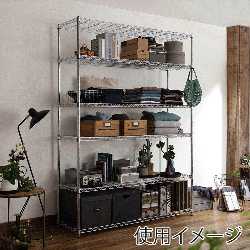 アイリスオーヤマ メタルラック 幅150cm 6段 シルバー SE-1521 1台(ご注文単位1台)【直送品】