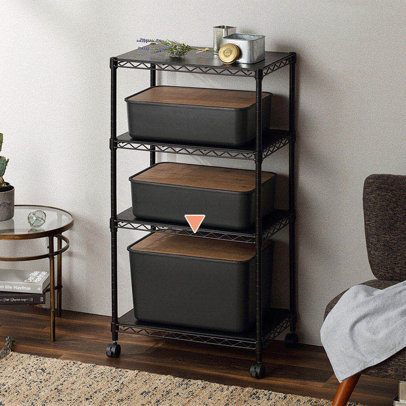 アイリスオーヤマ ナチュラルウッドボックス　MDサイズ ダークグレー NWB-45D 1個（ご注文単位6個）【直送品】