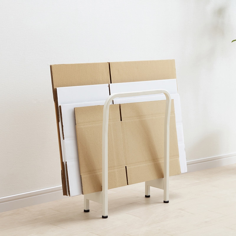 アイリスオーヤマ 段ボールストッカー CBS-350 ホワイト 289130 1個(ご注文単位1個)【直送品】