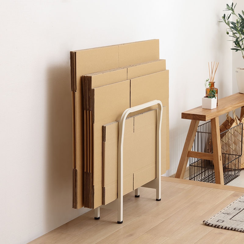 アイリスオーヤマ 段ボールストッカー CBS-350 ホワイト 289130 1個(ご注文単位1個)【直送品】