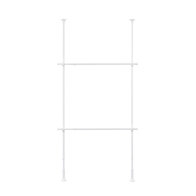 アイリスオーヤマ 突っ張りワードローブ　90～135cm ホワイト TWR2-1350 1個（ご注文単位1個）【直送品】