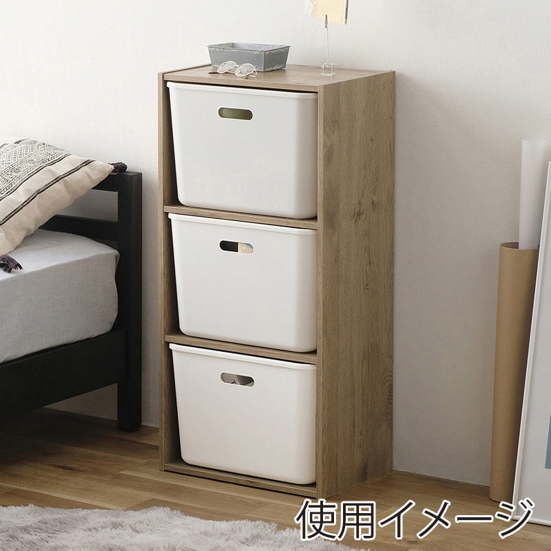 アイリスオーヤマ フタ付きインナーボックス ホワイト FTI-38 1個(ご注文単位6個)【直送品】