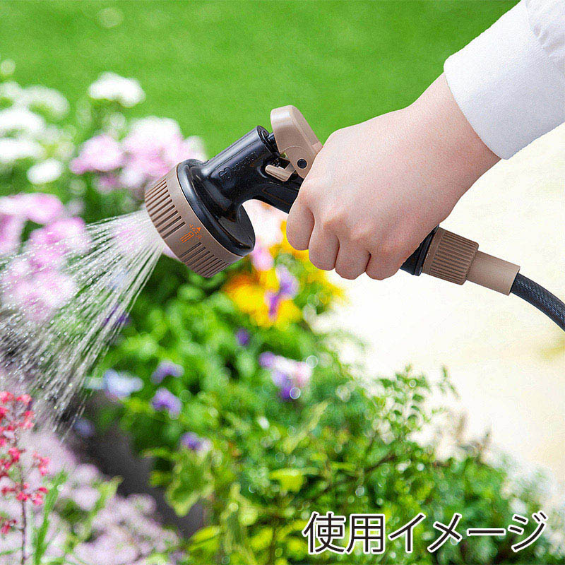 アイリスオーヤマ カットホース ガン付 φ9 5m ブラック GKH-5 1巻(ご注文単位1巻)【直送品】