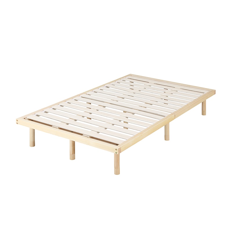 アイリスオーヤマ 高耐荷重 すのこベッド セミダブル ナチュラル HWB-SD 1台(ご注文単位1台)【直送品】