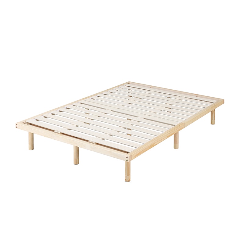 アイリスオーヤマ 高耐荷重 すのこベッド ダブル ナチュラル HWB-D 1台(ご注文単位1台)【直送品】