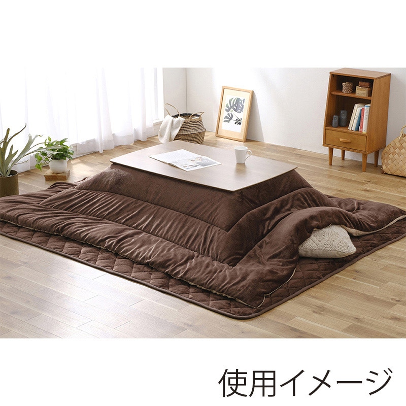 アイリスオーヤマ こたつ掛布団 240×190 ブラウン/ベージュ KKBA-2419 1枚(ご注文単位1枚)【直送品】