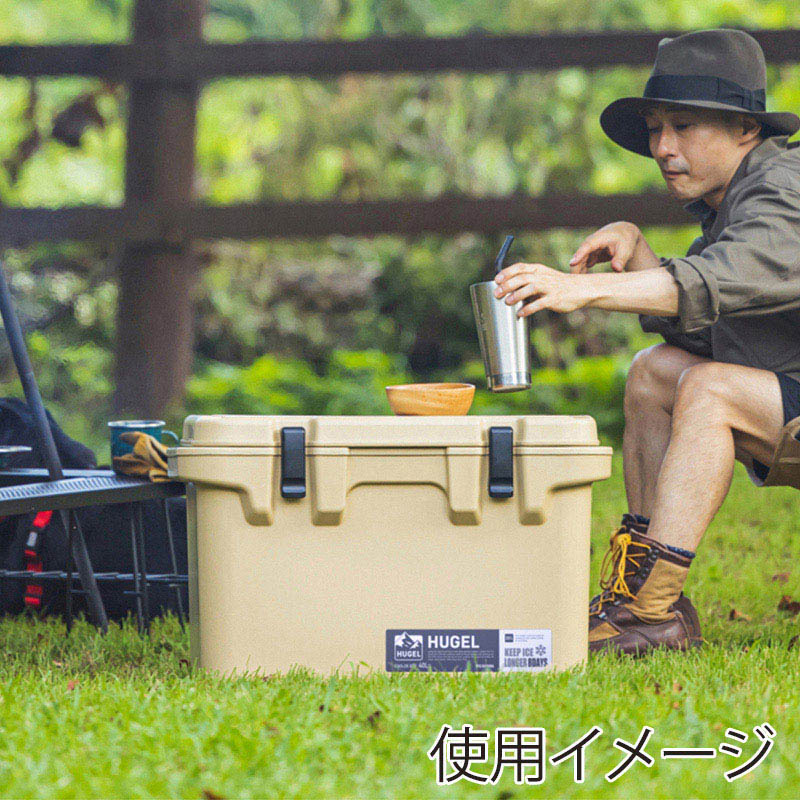 アイリスオーヤマ ヒューゲル クーラーボックス 40L ベージュ TC-40 1個(ご注文単位1個)【直送品】