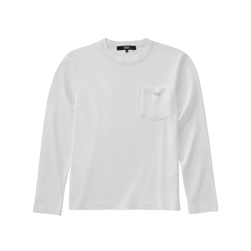 アイリスオーヤマ ファンクト ストレッチスムースロングTシャツ ポケット付き 3L ホワイト FC21401-WH3L 1枚(ご注文単位1枚)【直送品】