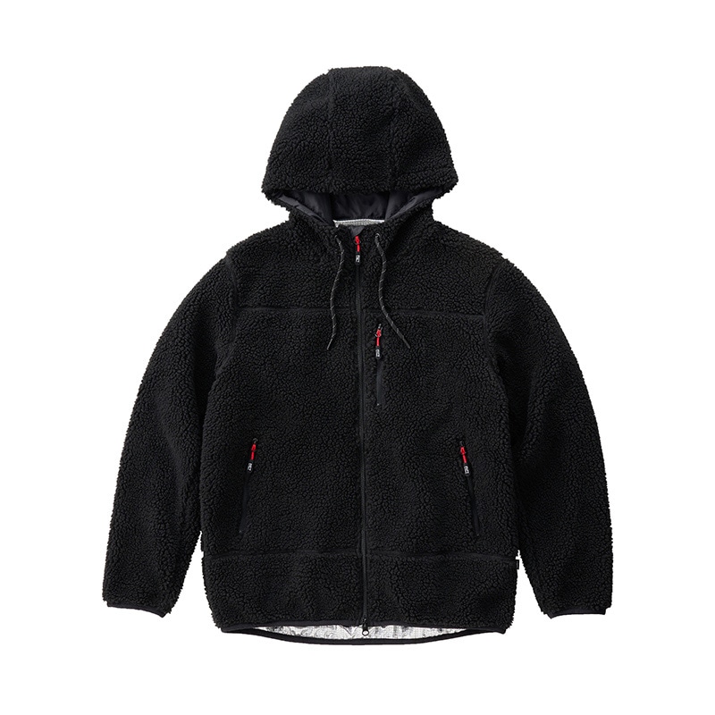 アイリスオーヤマ ファンクト　あったか裏アルミ　ボアパーカー M　ブラック FC21501-BKM 1枚（ご注文単位1枚）【直送品】