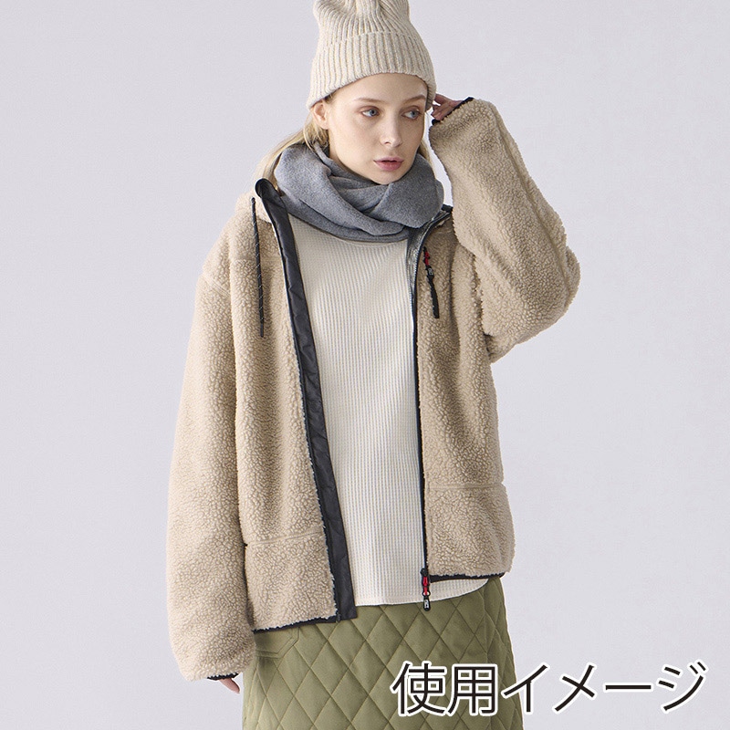 アイリスオーヤマ ファンクト あったか裏アルミ ボアパーカー M ベージュ FC21501-BEM 1枚(ご注文単位1枚)【直送品】