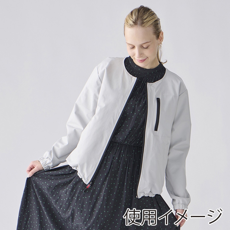 アイリスオーヤマ ファンクト 撥水ヒートブルゾン リバーシブル M ブラック/グレー FC21611-B/GM 1枚(ご注文単位1枚)【直送品】