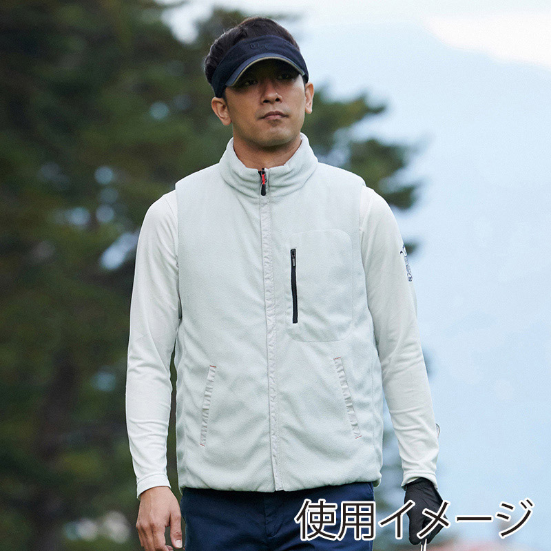 アイリスオーヤマ ファンクト ヒートベスト リバーシブル M ライトグレー FC21613-LGRM 1枚(ご注文単位1枚)【直送品】