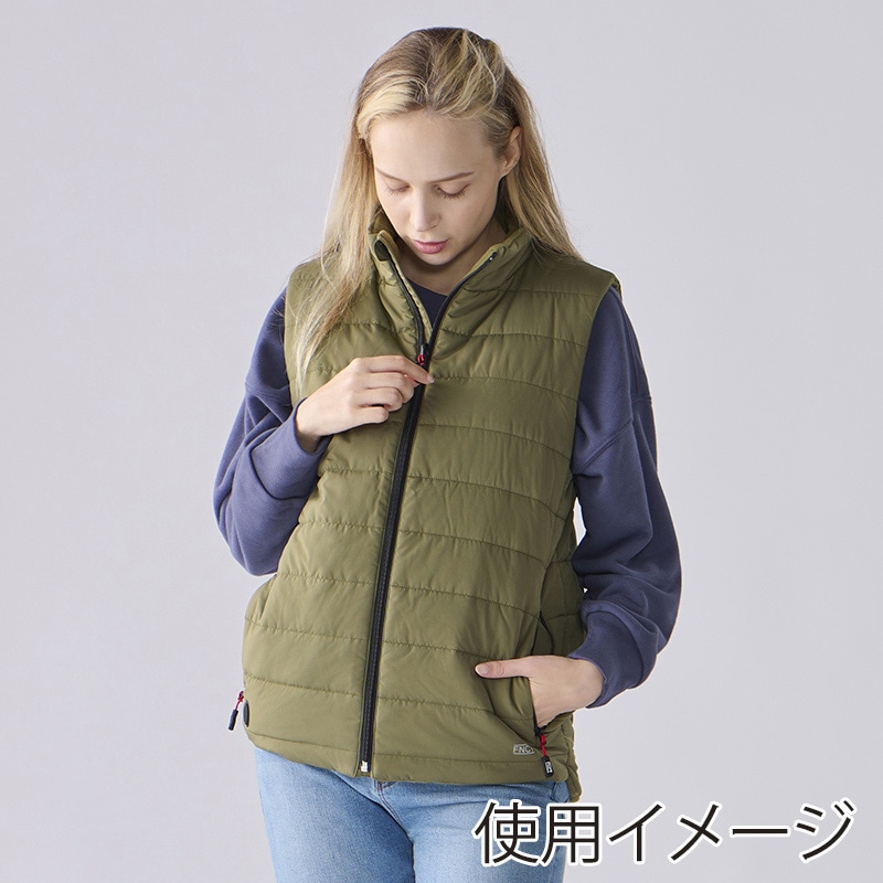 アイリスオーヤマ ファンクト ヒートベスト リバーシブル XL カーキ FC21613-KHXL 1枚(ご注文単位1枚)【直送品】