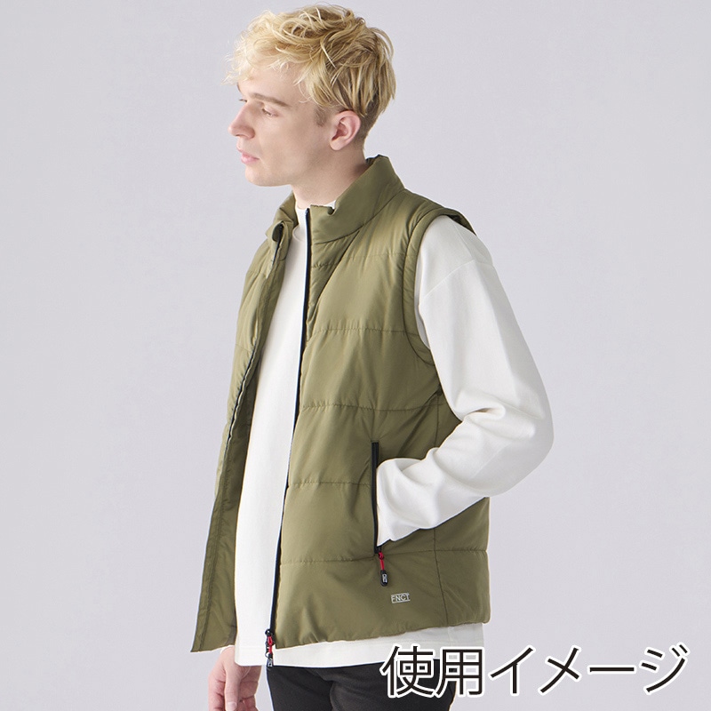 アイリスオーヤマ ファンクト ヒートジャケット 袖取り外し 2way L カーキ FC21614-KHL 1枚(ご注文単位1枚)【直送品】