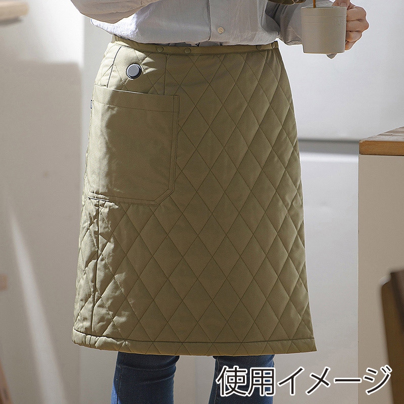 アイリスオーヤマ ファンクト　ヒートスカート　キルティング S／M　カーキ FC21619-KHS／M 1枚（ご注文単位1枚）【直送品】