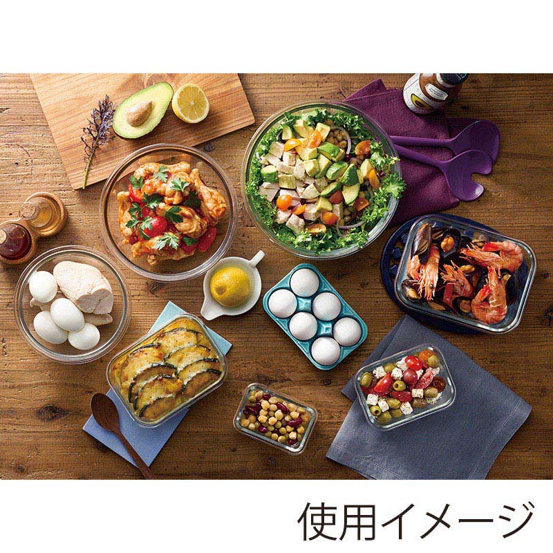 アイリスオーヤマ 耐熱ガラス容器 7点セット クリアブラック TGS-7S 1個(ご注文単位1個)【直送品】