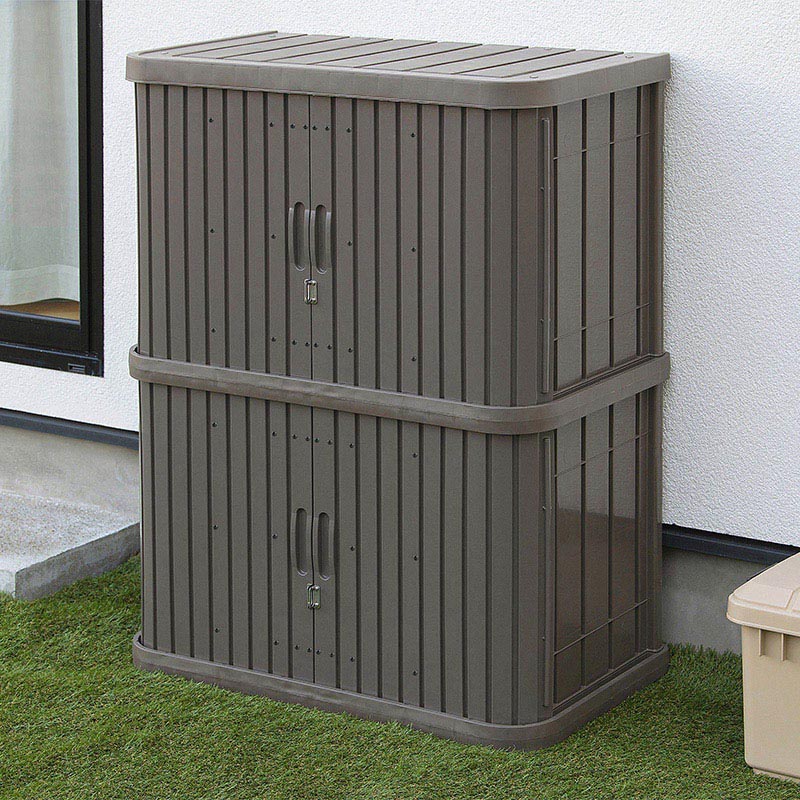 アイリスオーヤマ ミニロッカー 高120cm ブラウン ML-1200V 1台(ご注文単位1台)【直送品】