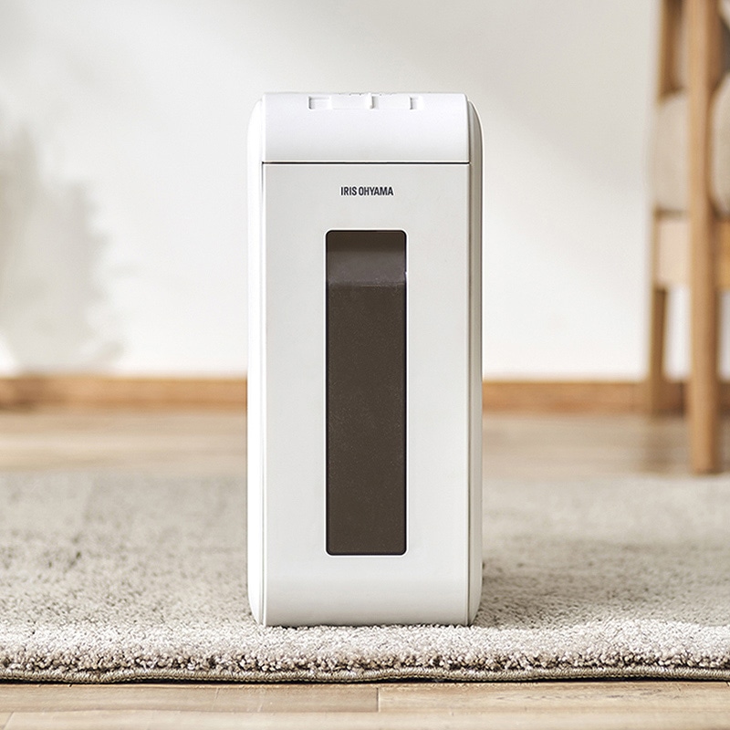 アイリスオーヤマ パーソナルシュレッダー ホワイト P6HCSV-W 1台(ご注文単位1台)【直送品】