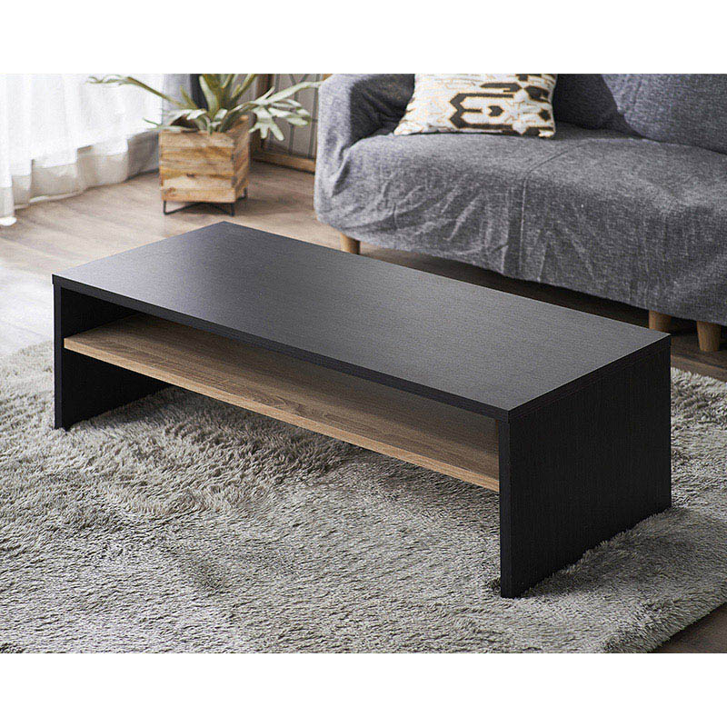 アイリスオーヤマ リビングテーブル 幅119cm ブラック LTB-1190W 1台(ご注文単位1台)【直送品】