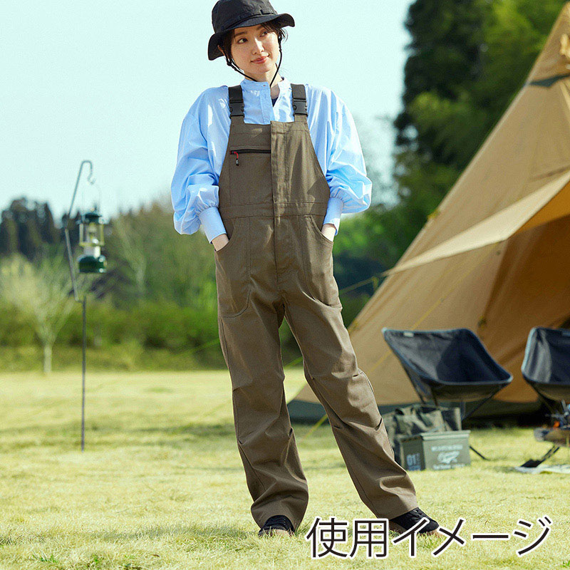 アイリスオーヤマ ファンクト ファイヤープルーフ オーバーオール L カーキ FC22108-KHL 1枚(ご注文単位1枚)【直送品】