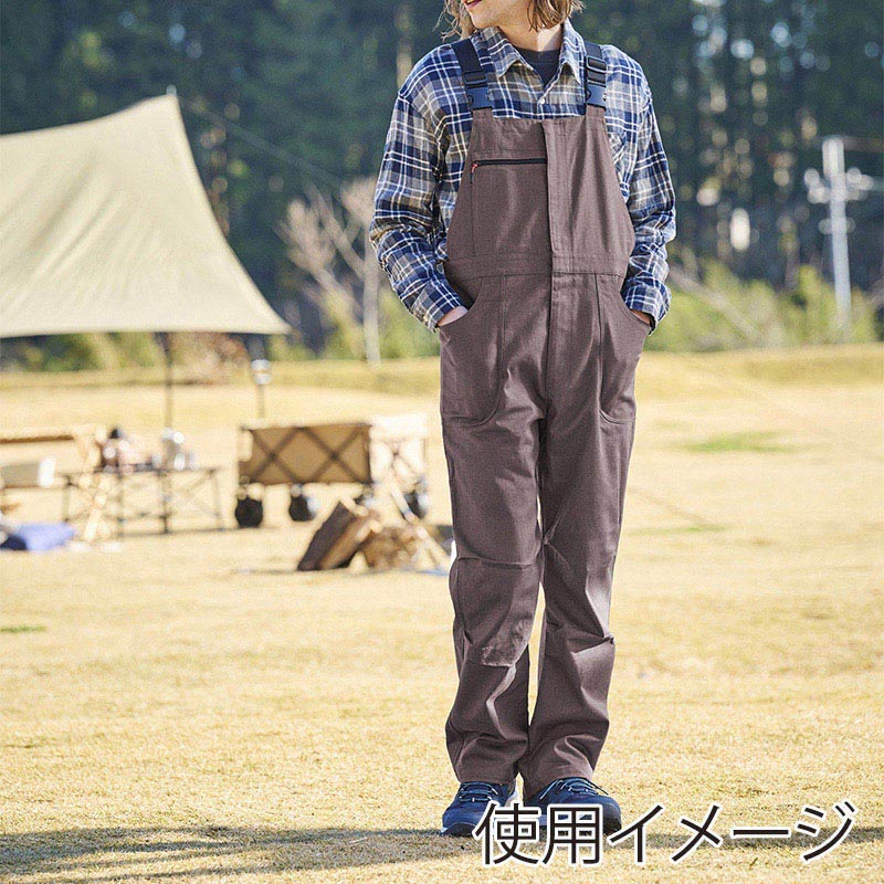 アイリスオーヤマ ファンクト ファイヤープルーフ オーバーオール L ブラウン FC22108-BRL 1枚(ご注文単位1枚)【直送品】