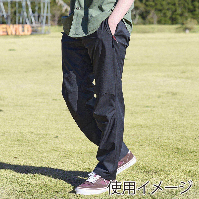 アイリスオーヤマ ファンクト 撥水イージーパンツ M ブラック FC22100-BKM 1枚(ご注文単位1枚)【直送品】