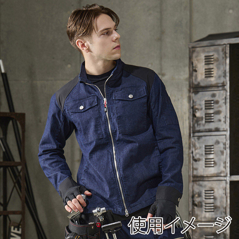アイリスオーヤマ ファンクト ギアブルゾン M インディゴ FC22109-INM 1枚(ご注文単位1枚)【直送品】