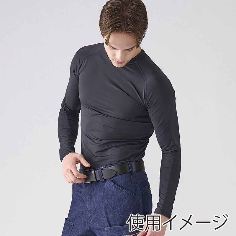 アイリスオーヤマ ファンクト コンプレッションインナー L ブラック FC22113-BKL 1枚(ご注文単位1枚)【直送品】