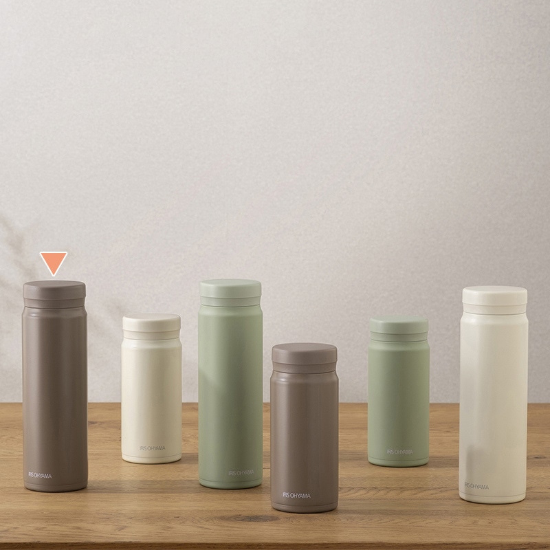 アイリスオーヤマ ステンレスマグボトル　スクリュー 500ml　モカ SM-S500 1個（ご注文単位1個）【直送品】