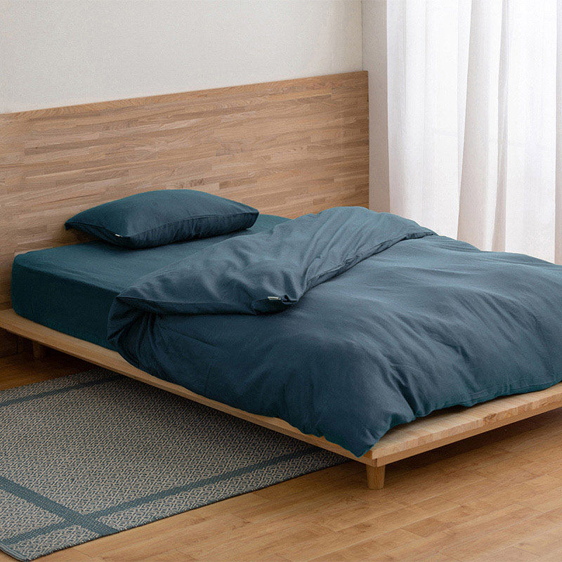 アイリスオーヤマ ボックスシーツ サテン セミダブル ネイビー BXS-CS-SD 1枚(ご注文単位1枚)【直送品】