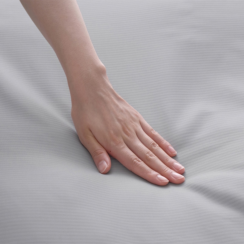 アイリスオーヤマ ボックスシーツ 形状安定 ダブル ライトグレー BXS-TCA-D 1枚(ご注文単位1枚)【直送品】